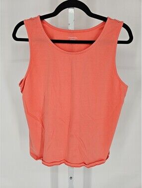 Chadwicks of Boston Womens Sz L Classic Tank Top Pastel orange